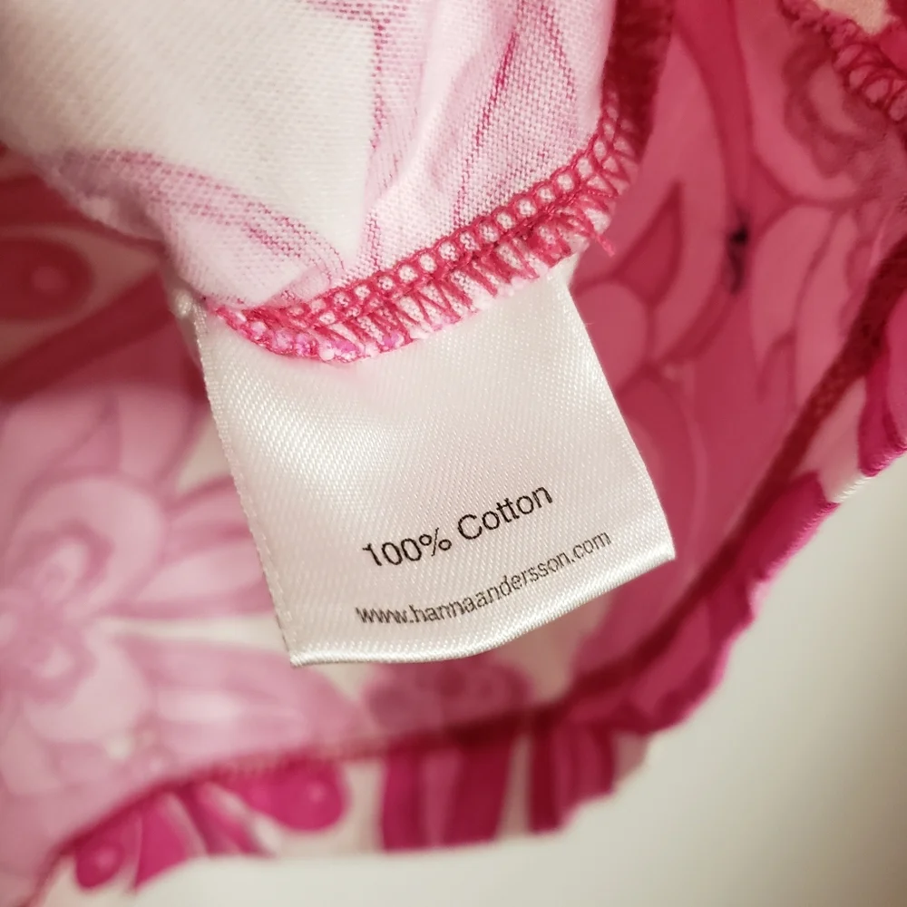 Hanna Andersson 100 / 4 Toddler Girl Pink Floral Patterned Retro Sun Dress